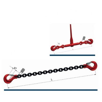Correntes G8 para amarração de cargas ZK