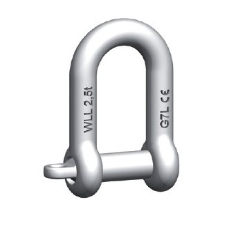 Manilha reta com pino roscado inox SSWI